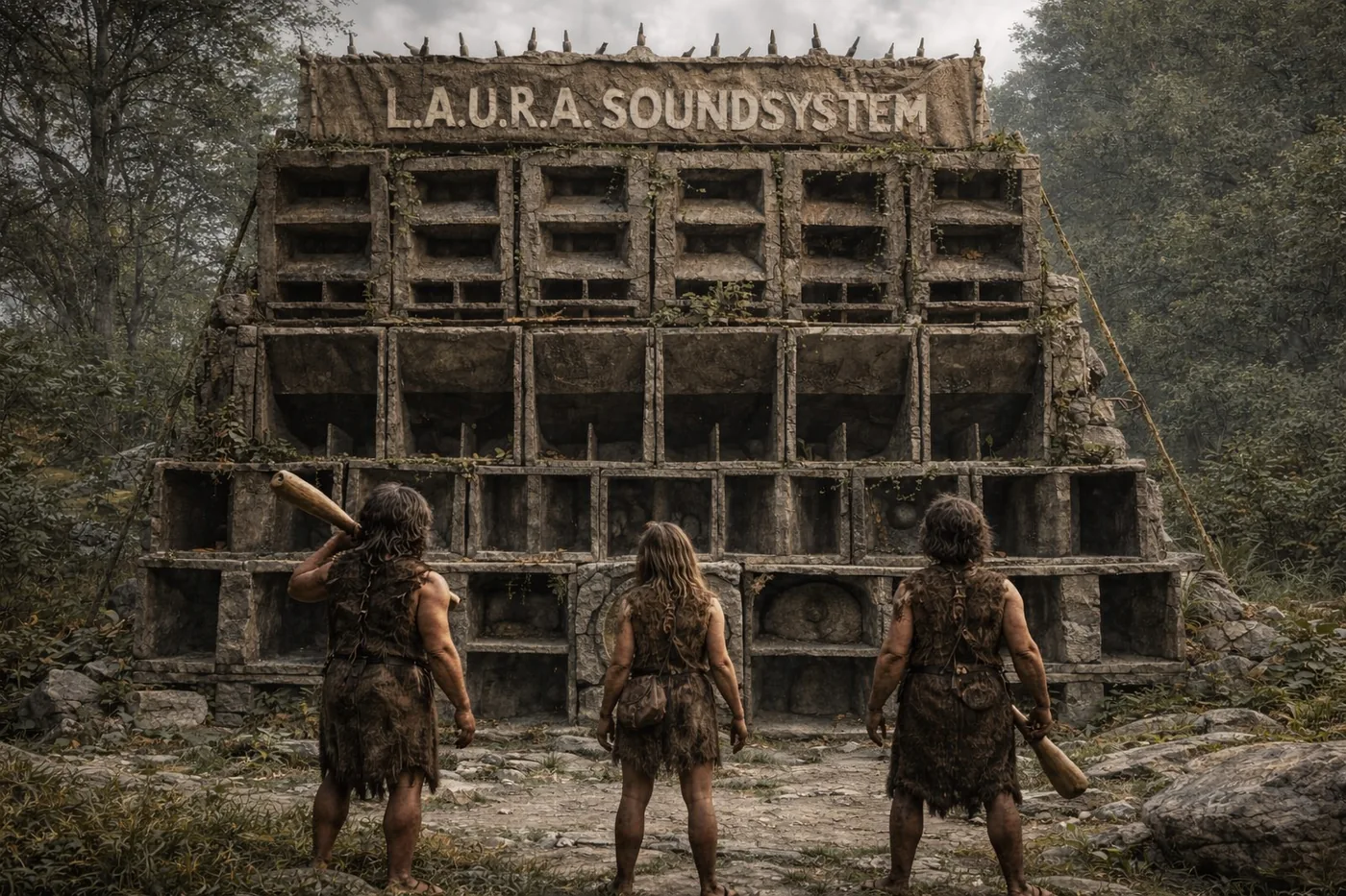 Fictional LAURA Soundsystem archaeology artwork